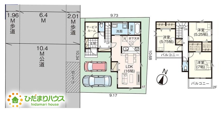 上尾市栄町3期　新築戸建　グラファーレ01の間取り