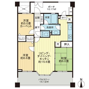 レクセルガーデン千歳船橋の間取り