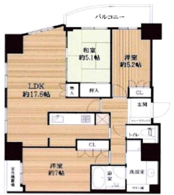 パークタワー大阪中之島フロントの間取り
