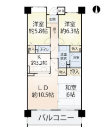 コレンテ　巽南小学校区の間取り|コレンテ　間取り
