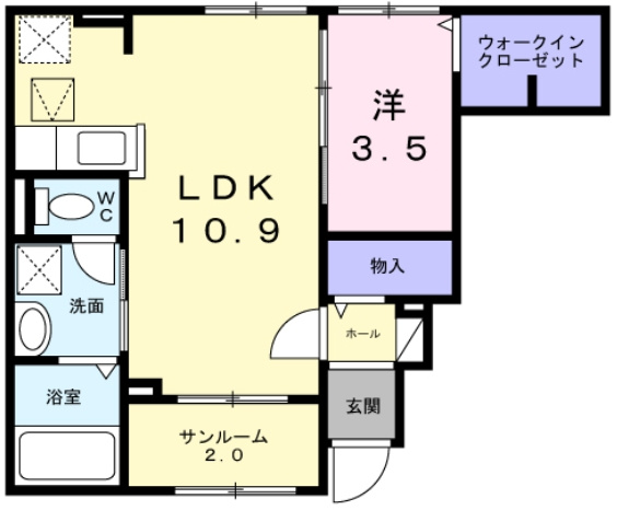 ソルジェンテの間取り