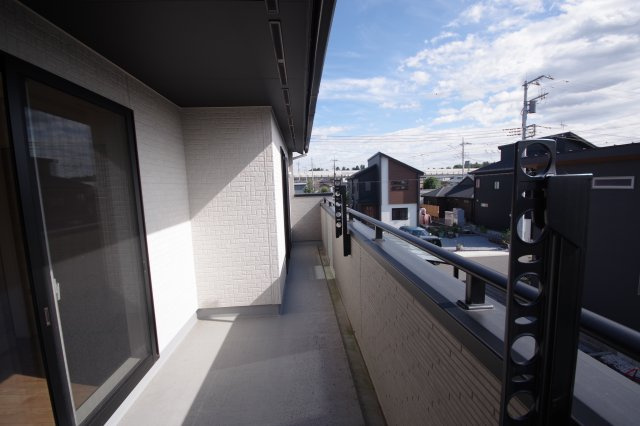 宇都宮市野沢町　戸建のバルコニー