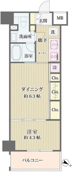 【間取り】 | ＩＢＩＳ市ヶ谷