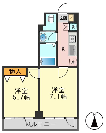 サンリット亀有の間取り
