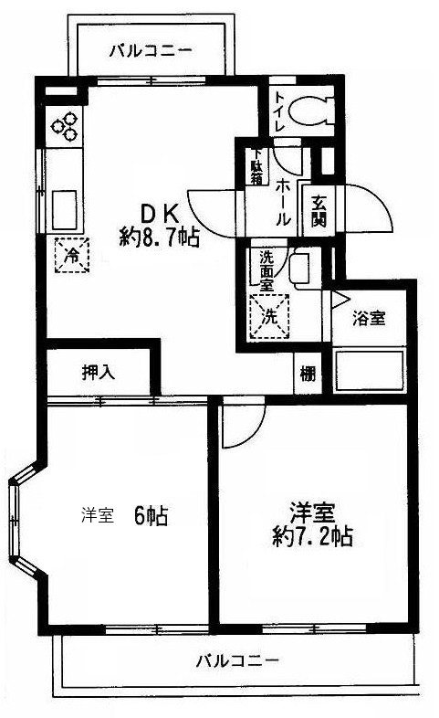 桜町マンション の間取り|間取りです。