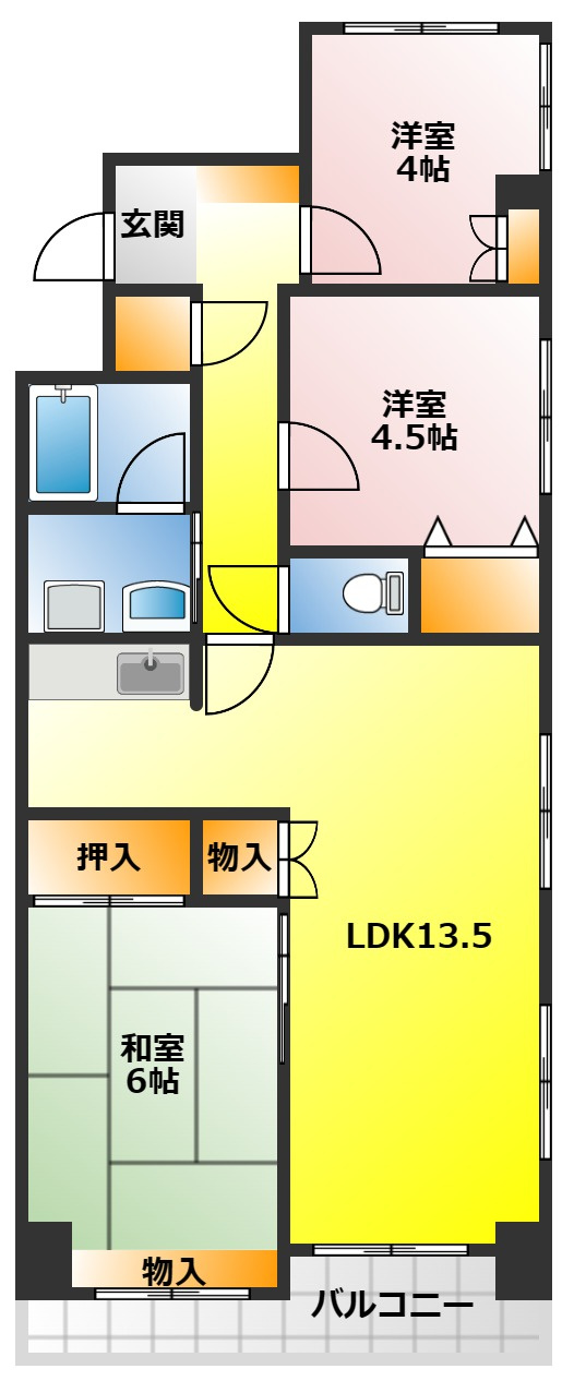 クレストみずほ台の間取り