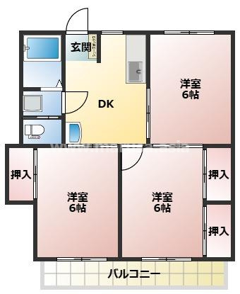 江平セントラルの間取り