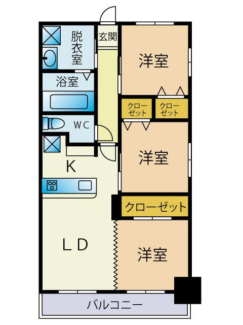 コトー多摩川の間取り|間取りです。