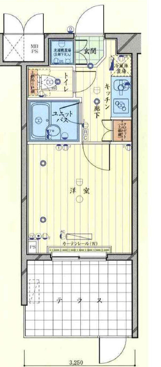 豊島区南池袋４丁目の賃貸マンションの間取り