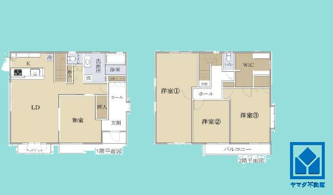 西宮市名塩山荘の間取り