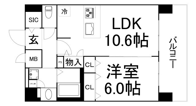 【間取り】 | プレサンス天満橋アンジェ