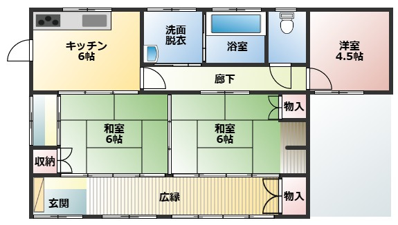 北諸県郡三股町大字樺山の中古一戸建の間取り|別棟