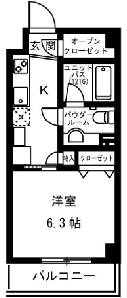 ラ・ハイア三宿 の間取り|間取りです。