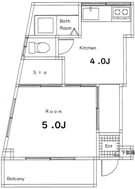 コーポ岡村の間取り
