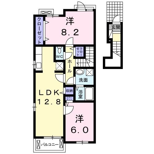 レークサイドナカノⅡの間取り