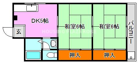 須磨寺ハイツの間取り
