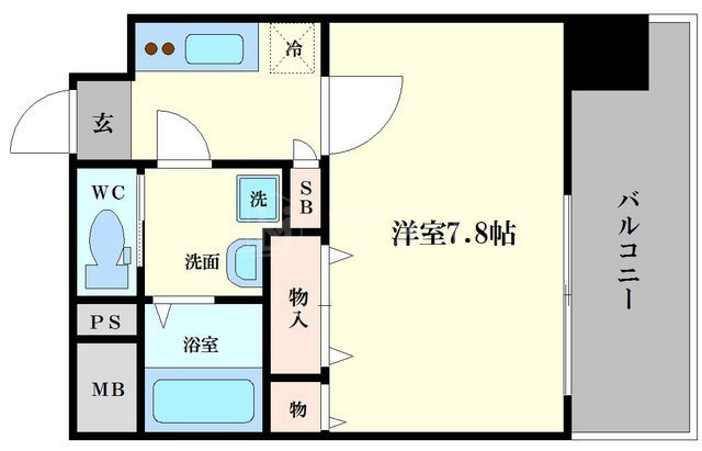 ミラージュパレス難波東レジデンスの間取り