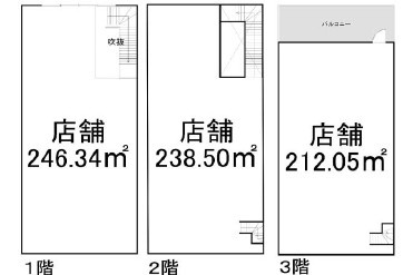 淡路商店街１棟貸の区画図