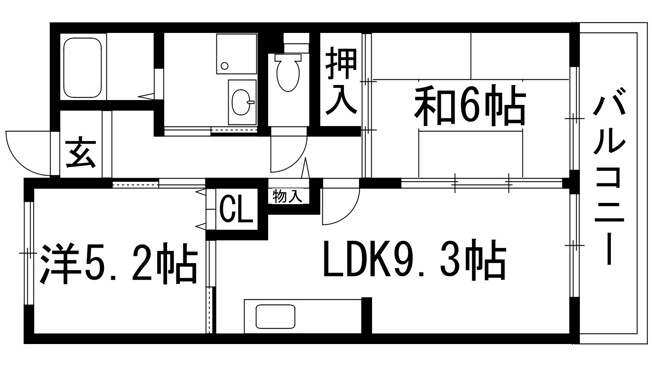 【間取り】 | アルビス緑丘101号棟