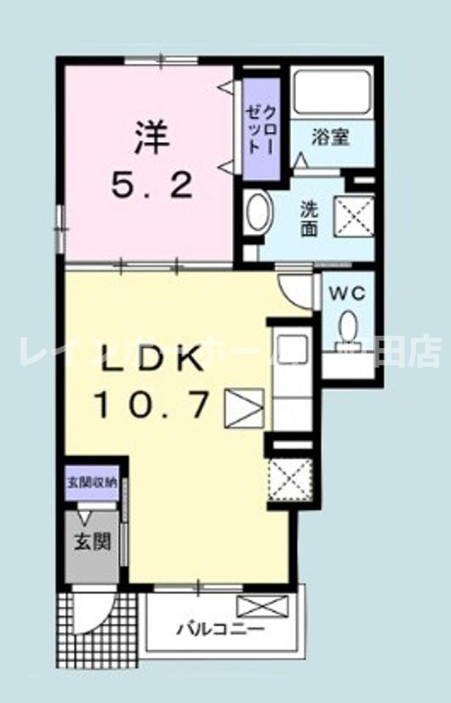 リノ※初期費用分割あと払いサービス利用可能物件の間取り