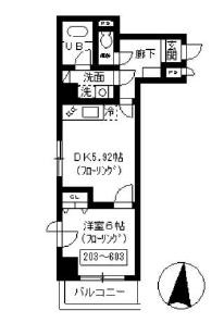 エルラッソ入谷の間取り