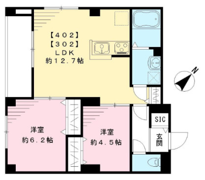 セントラルビューはなぶさの間取り