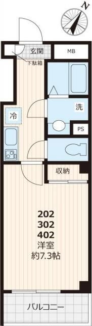 Ｂｅｓｔ　Ｓｔａｇｅ三ノ輪の間取り