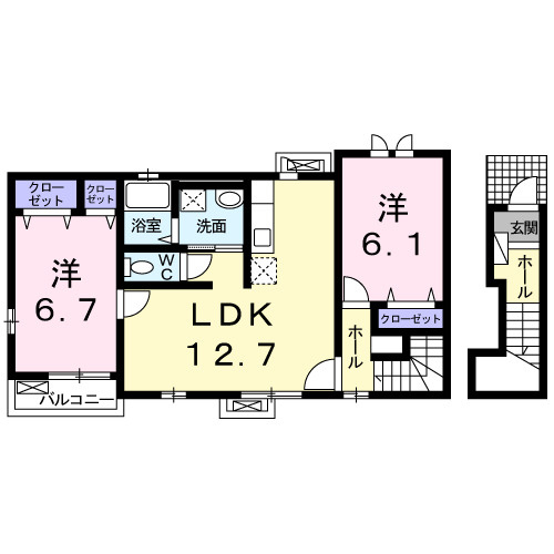 【間取り】 | フィオーレ・R2