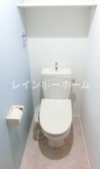 ドミールエリノのトイレ|清潔感のあるトイレです