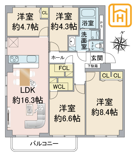 OTC第1ハイツの間取り|※図面と現況に相違がある場合は、現況を優先します。