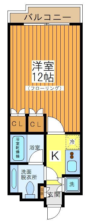 スカイコートヴァンテアン桜上水の間取り