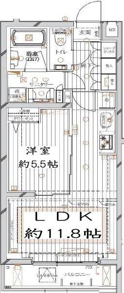 レガリス馬込パークサイドの間取り