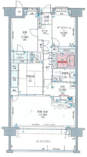 ポレスターブロードシティ岡山南の間取り