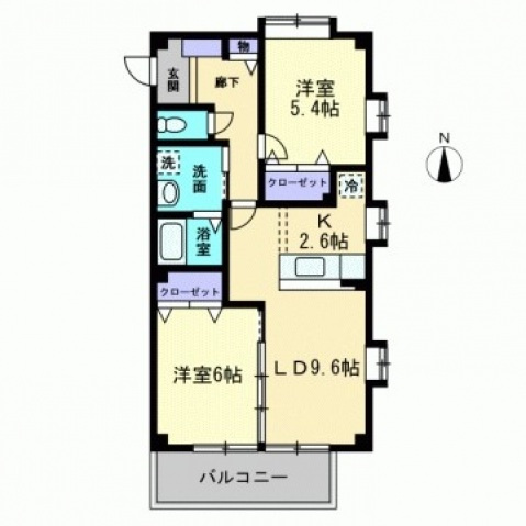 フォブール富田の間取り
