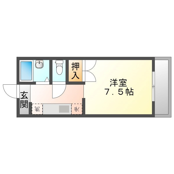 レジデンス十和Bの間取り