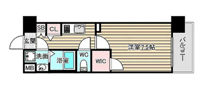 フォーリアライズ大阪ウエストベイの間取り