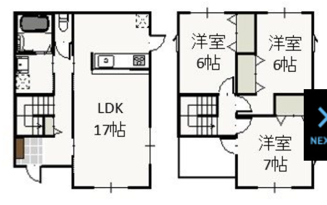 久米貸家（B）の間取り