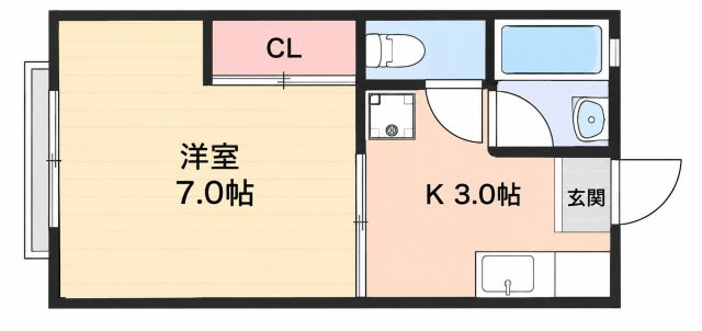 有森コーポの間取り