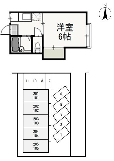 コーポ大野辻の間取り