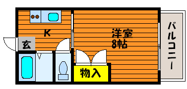 レクサス芳泉　Ⅰ・Ⅱ Ⅰの間取り