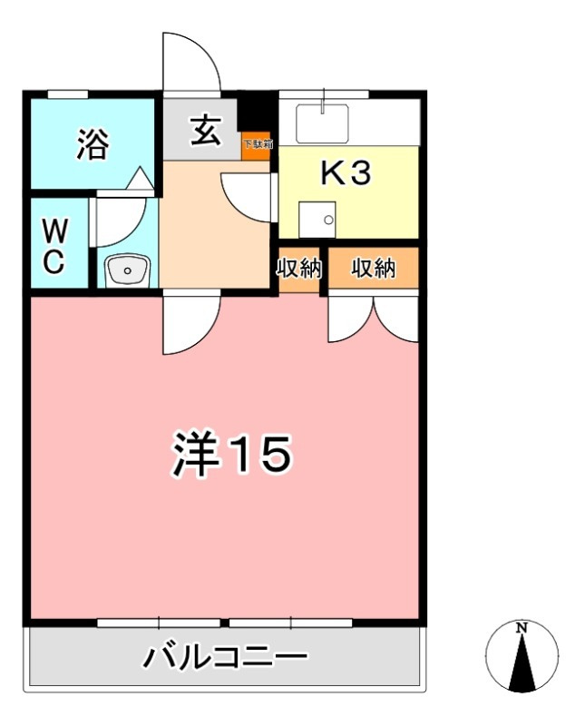 ブールブランシュ Bの間取り
