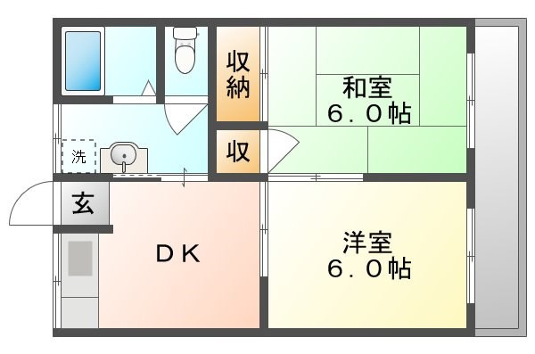 遠藤コーポⅡの間取り