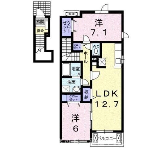 【間取り】 | サン・ハーモニーＡ