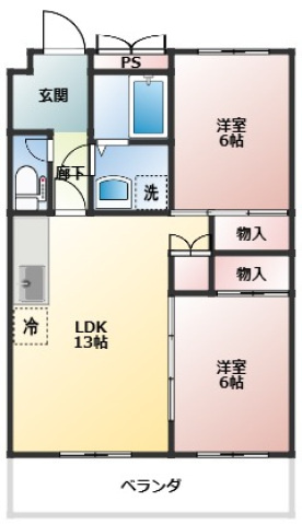 福寿豊成の間取り