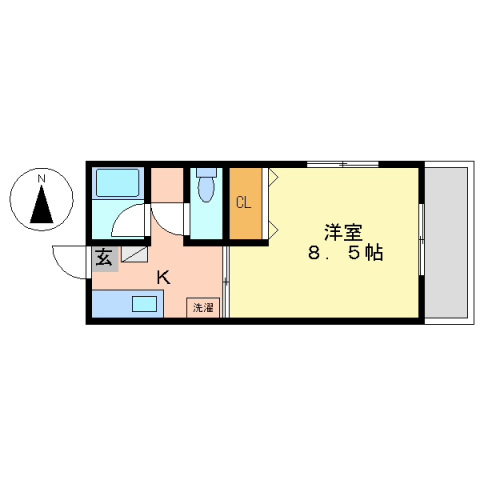 コーポBee Houseの間取り