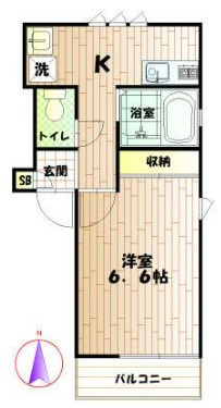 フラッツ白石の間取り
