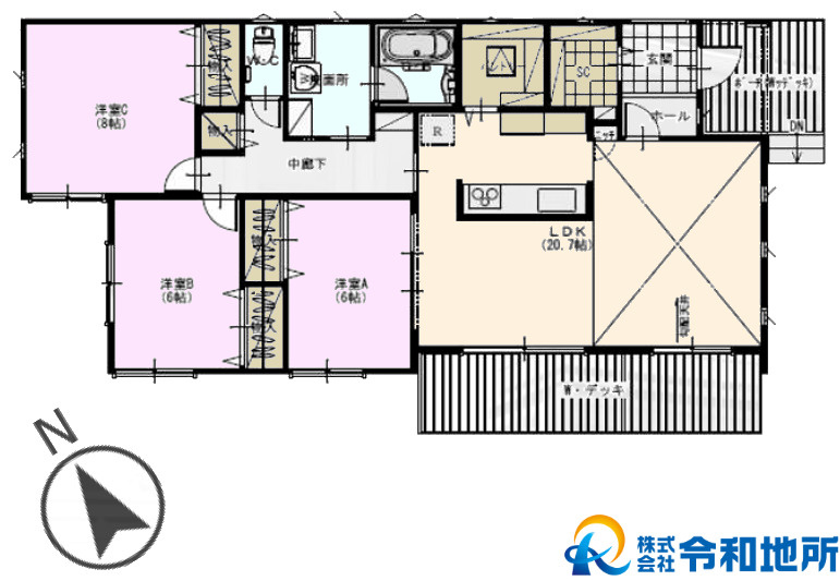新築戸建　茅ヶ崎市下寺尾の間取り