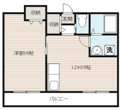 山一木曽根マンションの間取り|間取りです。