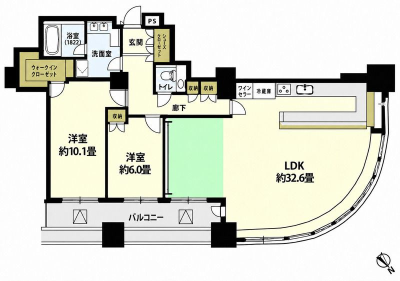 東京ツインパークスの間取り