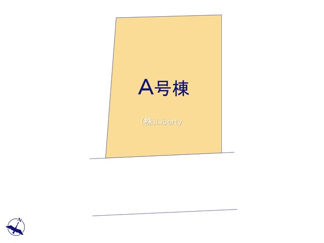 つくば市自由ヶ丘　新築戸建の区画図